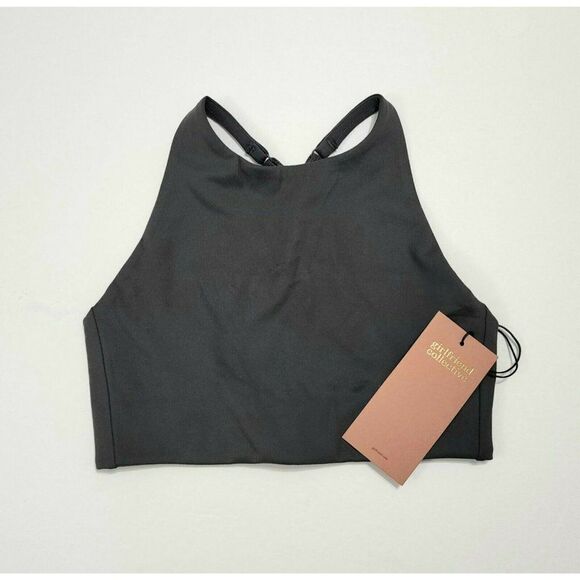 GIRLFRIEND COLLECTIVE Topanga Low Impact Longline Sports Bra Shadow Gray XS,S,L - Picture 8 of 12